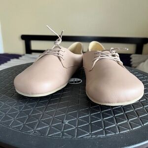 Origo The New Derby Minimalist Shoes Taupe Natural Leather